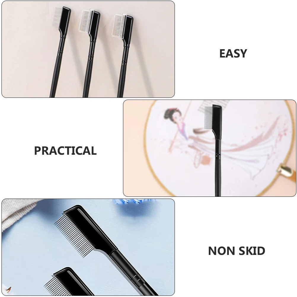 2pcs Eyebrow Comb Dense Teeth Steel Tool Non-Skid Handle Fine Teeth Lash Grooming Separator Eyelash Shaping Brush for Makeup
2pcs Eyebrow Comb Dense Teeth Steel Tool Non-Skid Handle Fine Teeth Lash Grooming Separator Eyelash Shaping Brush for Makeup