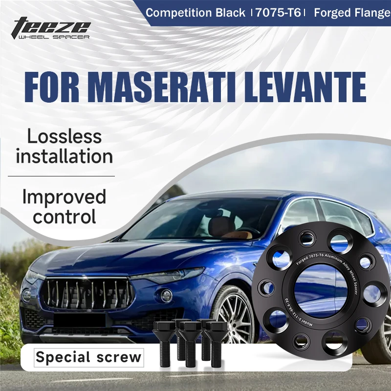 Teeze 2/4pcs 5x114.3 CB67.1mm M14x1.5 Hub Centric Black Forged wheel spacer For Maserati Levante Flange Plate15/20/25/30/35mm
Teeze 2/4pcs 5x114.3 CB67.1mm M14x1.5 Hub Centric Black Forged wheel spacer For Maserati Levante Flange Plate15/20/25/30/35mm