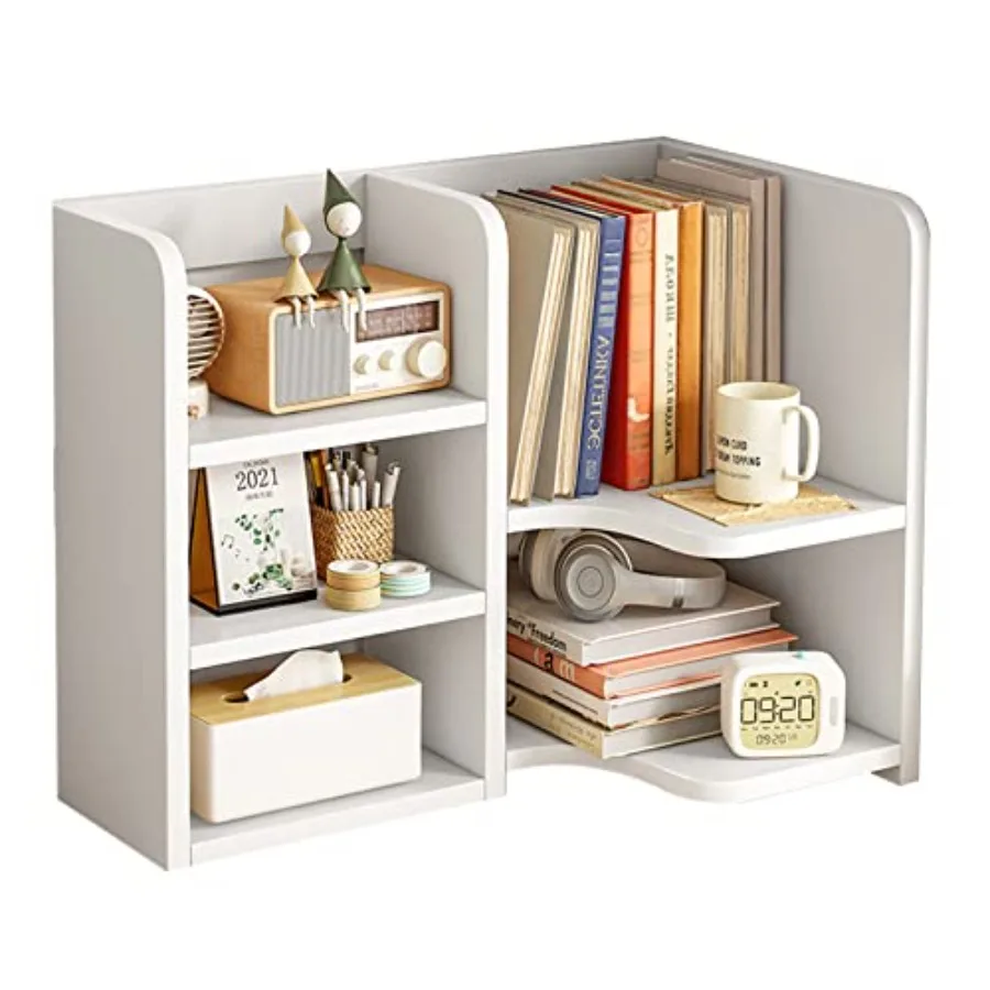 Desk Shelf, Small Bookshelf, Wooden Desk Hutch Desk Organizers, White Desktop Bookshelf and Accessories Storage Display Rack in
Desk Shelf, Small Bookshelf, Wooden Desk Hutch Desk Organizers, White Desktop Bookshelf and Accessories Storage Display Rack in