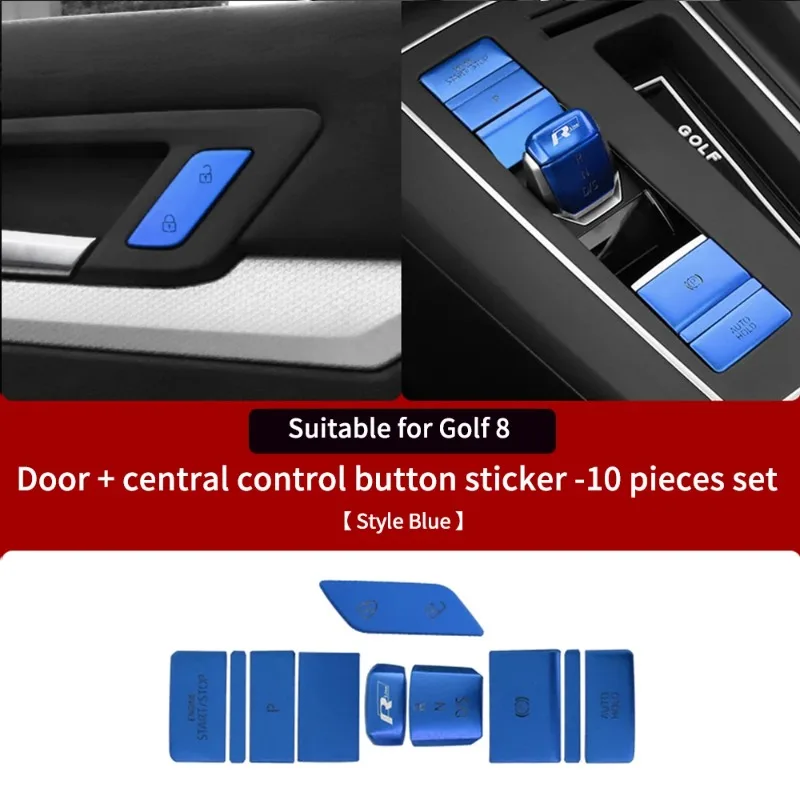Emblems Car Interior Central Control Panel Shift Button Sticker Door Unlocking For Volkswagen Vw Golf 8 MK8 GTI Rline Accessorie
Emblems Car Interior Central Control Panel Shift Button Sticker Door Unlocking For Volkswagen Vw Golf 8 MK8 GTI Rline Accessorie