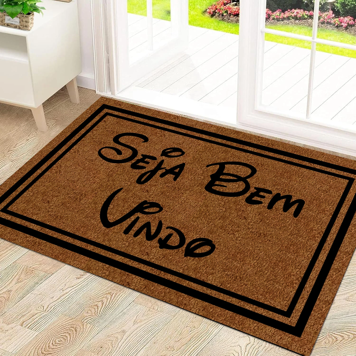 Entrance Floor Mat Funny Doormat "Seja Bem Vindo" Portuguese Home Decorative Indoor Outdoor Doormat Non-Woven Fabric
Entrance Floor Mat Funny Doormat "Seja Bem Vindo" Portuguese Home Decorative Indoor Outdoor Doormat Non-Woven Fabric