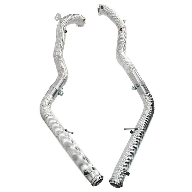 Высокопроизводительная выхлопная труба (даунпайп) для Mercedes-Benz G63 AMG W463A W464 4.0T V8 W465 2019+ с теплоизоляцией
Высокопроизводительная выхлопная труба (даунпайп) для Mercedes-Benz G63 AMG W463A W464 4.0T V8 W465 2019+ с теплоизоляцией