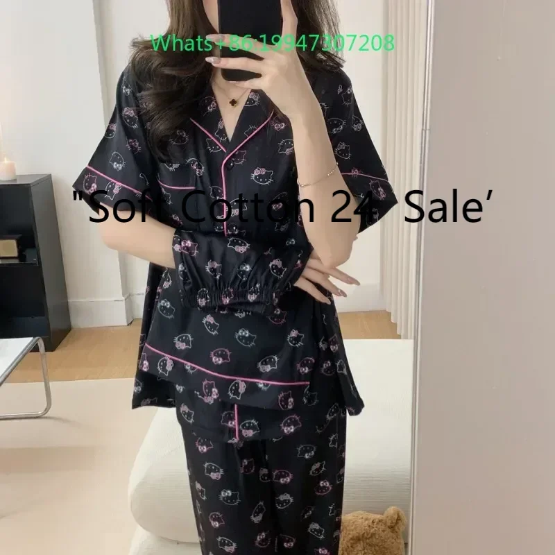 2025 new summer hello kitty cartoon pajamas purple three-piece short-sleeved shorts trousers cute hello kitty loungewear
2025 new summer hello kitty cartoon pajamas purple three-piece short-sleeved shorts trousers cute hello kitty loungewear