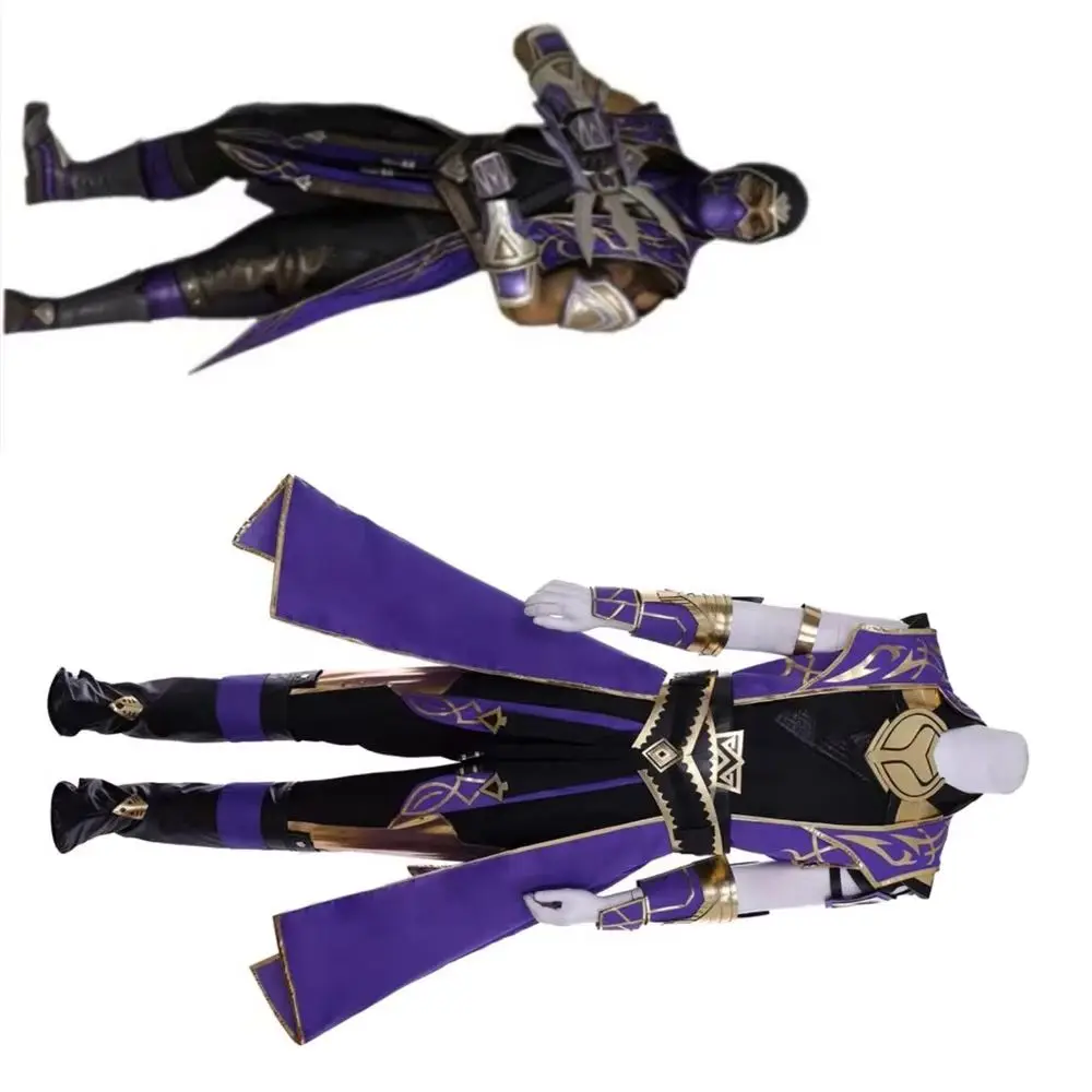 Mortal Kombat Rain Cosplay Costume Men Purple Warrior Uniform Full Set Halloween Carnival Party Outfits
Mortal Kombat Rain Cosplay Costume Men Purple Warrior Uniform Full Set Halloween Carnival Party Outfits