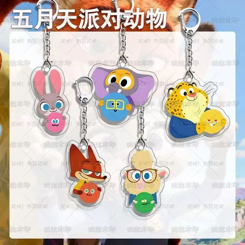 Zootopia 2 2025 Re-creation Movie Peripherals Fox Nick with Ball Acrylic Keychian Judy Accessory Officer Leopard Key Chain Toys
Zootopia 2 2025 Re-creation Movie Peripherals Fox Nick with Ball Acrylic Keychian Judy Accessory Officer Leopard Key Chain Toys