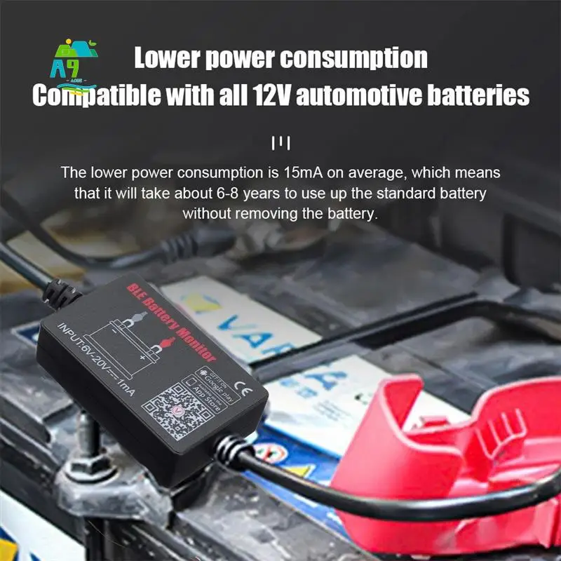 A09E-BM2 Battery Monitor Tester 12V Battery Monitor Bluetooth 4.0 Car Battery Analyzer Charging Cranking Test
A09E-BM2 Battery Monitor Tester 12V Battery Monitor Bluetooth 4.0 Car Battery Analyzer Charging Cranking Test