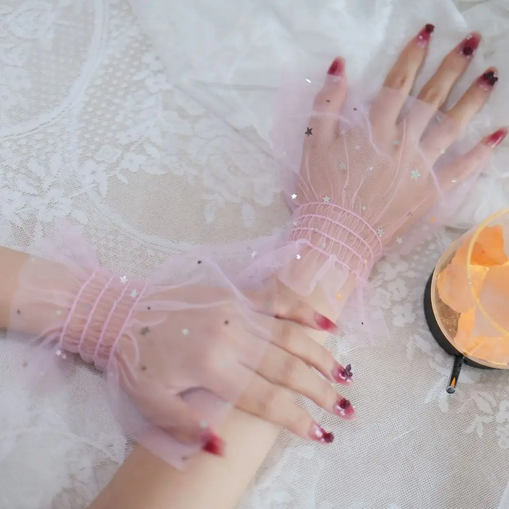 Fashion Accessories Star Glitters Mesh Arm Sleeves Breathable Shining False Sleeve Cuffs Arm Wear Nails Photography Studio
Fashion Accessories Star Glitters Mesh Arm Sleeves Breathable Shining False Sleeve Cuffs Arm Wear Nails Photography Studio