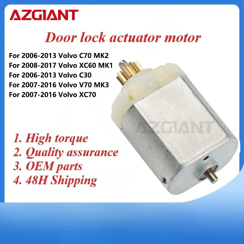 AZGIANT 1010019 3K5365 Car Door Lock Motor Central Actuator for Volvo C70 MK2/XC60 MK1/C30/V70 MK3/XC70 FC-280 9 teeth car parts
AZGIANT 1010019 3K5365 Car Door Lock Motor Central Actuator for Volvo C70 MK2/XC60 MK1/C30/V70 MK3/XC70 FC-280 9 teeth car parts