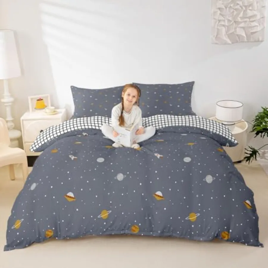Galaxy Series Bedding Set, Grid Decor Duvet Cover, Full Size for Boys Teens Bedroom Decor Comforter Cover Set Starry Sky Planet
Galaxy Series Bedding Set, Grid Decor Duvet Cover, Full Size for Boys Teens Bedroom Decor Comforter Cover Set Starry Sky Planet