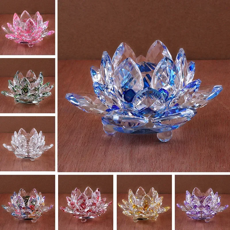 Crystal Lotus Flower Figurine Home Wedding Decoration Glass Craft Collection Paperweight Table Ornaments Souvenir Gifts
Crystal Lotus Flower Figurine Home Wedding Decoration Glass Craft Collection Paperweight Table Ornaments Souvenir Gifts