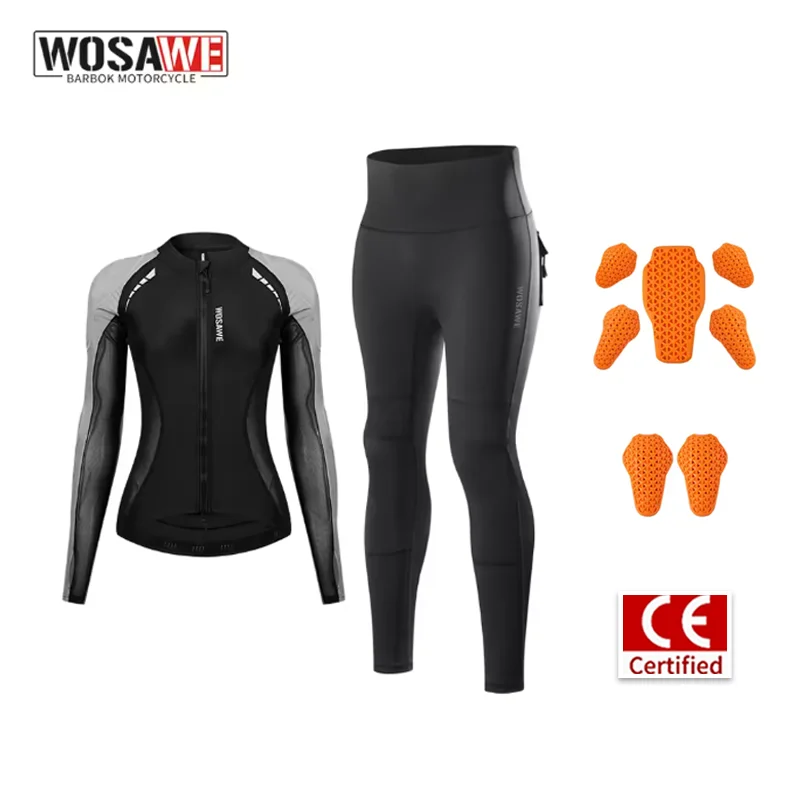 WOSAWE Summer Breathable Motorcycle Jacket Women Tight Moto Body Armor Clothing Female Biker Jacket CE Motorbike Protective Gear
WOSAWE Summer Breathable Motorcycle Jacket Women Tight Moto Body Armor Clothing Female Biker Jacket CE Motorbike Protective Gear