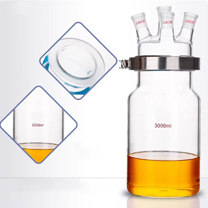 500ml inclined four-port cylindrical oval bottom reactor glass open reactor flask reactor flat bottom round bottom
500ml inclined four-port cylindrical oval bottom reactor glass open reactor flask reactor flat bottom round bottom