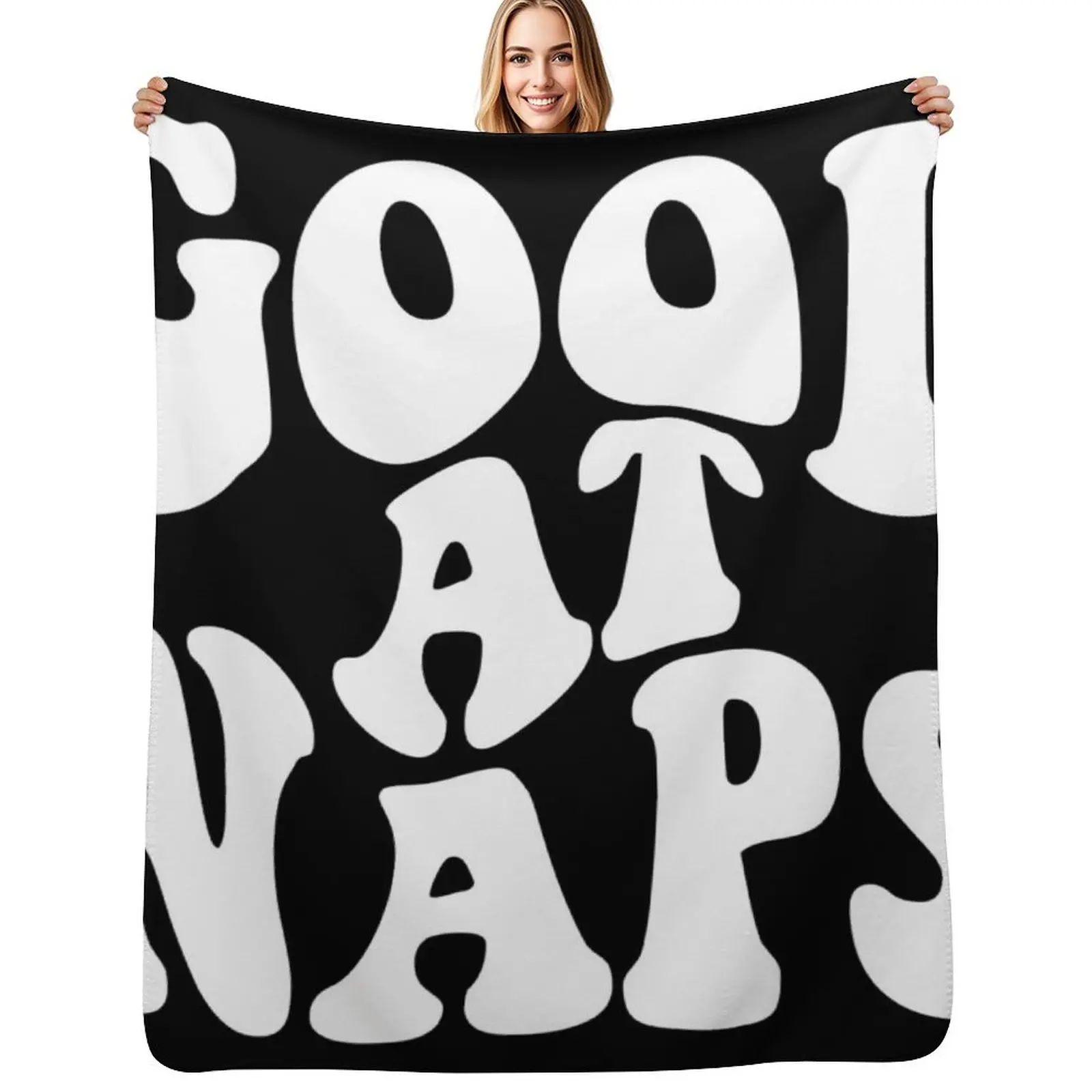 Good At Naps Throw Blanket Lightweight Warm Blanket for Travel Camping
Good At Naps Throw Blanket Lightweight Warm Blanket for Travel Camping