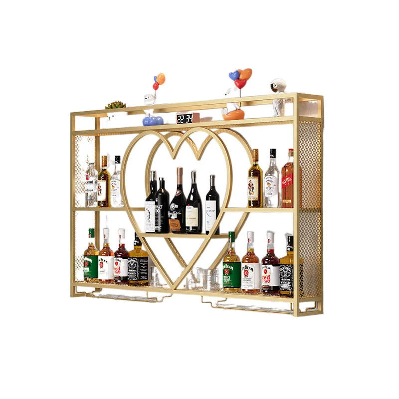 Wall wine rack Bar counter Wall-mounted red rack Wine cabinet Iron art home display stand Bar restaurant hanging
Wall wine rack Bar counter Wall-mounted red rack Wine cabinet Iron art home display stand Bar restaurant hanging