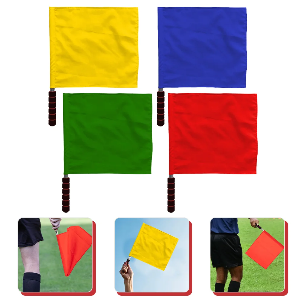 4 Pcs Emergency Whistle Referee Flags Red Hand Traffic for Competition Signal Special
4 Pcs Emergency Whistle Referee Flags Red Hand Traffic for Competition Signal Special