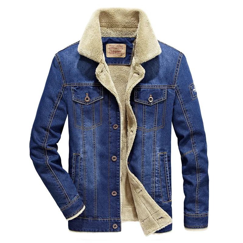 Denim Jackets Winter Men Thick Outerwear Coats Mens Warm Fleece Denim Jeans Black Casual Mens Coat Cotton Jacket Mens Clothing
Denim Jackets Winter Men Thick Outerwear Coats Mens Warm Fleece Denim Jeans Black Casual Mens Coat Cotton Jacket Mens Clothing