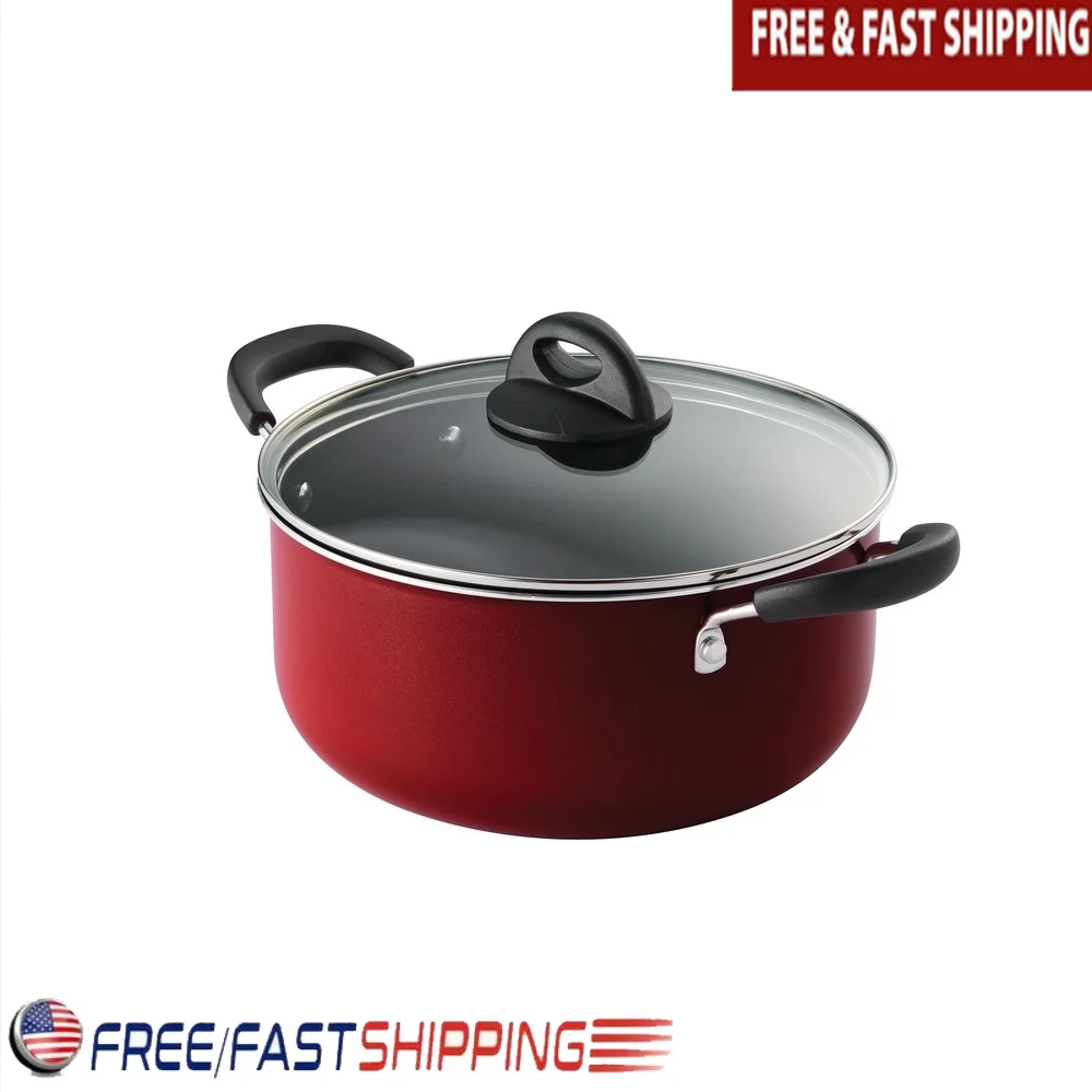 Everyday 5 Qt Nonstick Aluminum Dutch Oven with Glass Lid Ergonomic Handles Soups Casseroles Roasts Dishwasher Safe Cookware
Everyday 5 Qt Nonstick Aluminum Dutch Oven with Glass Lid Ergonomic Handles Soups Casseroles Roasts Dishwasher Safe Cookware