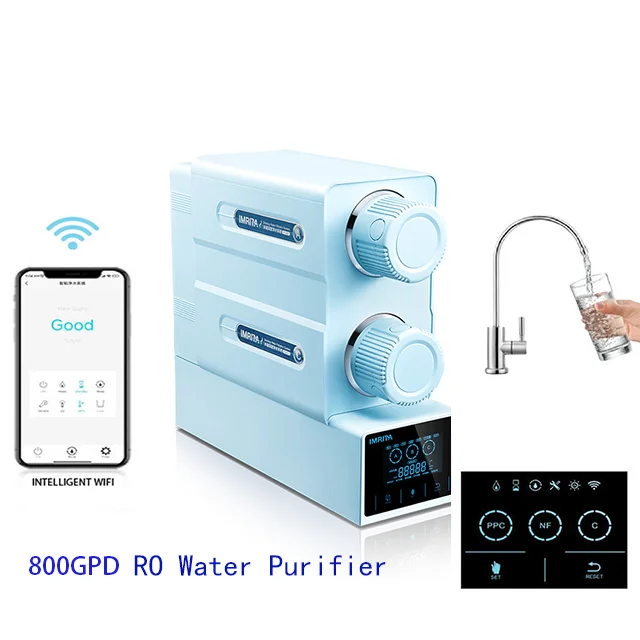 IMRITA Beneficial Home Water Purifier Reverse Osmosis Undersink Tap Ro Water Filter With Smart Display
IMRITA Beneficial Home Water Purifier Reverse Osmosis Undersink Tap Ro Water Filter With Smart Display