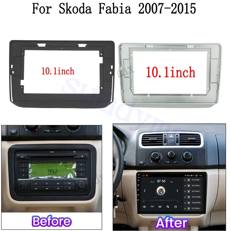 10,1-дюймовый 2-диночный автомобильный радиоприемник для Skoda Fabia 2 2007-2014, комплект панели Android с большим экраном и приборной панелью
10,1-дюймовый 2-диночный автомобильный радиоприемник для Skoda Fabia 2 2007-2014, комплект панели Android с большим экраном и приборной панелью