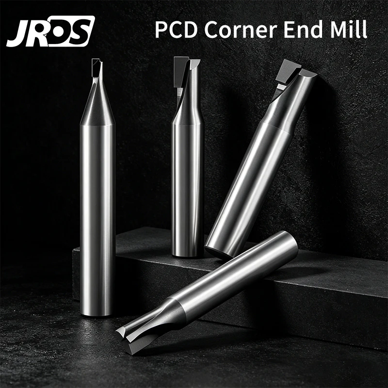 JRDS Single/Double Flute PCD Corner Radius End Mill High Precision CNC Milling Cutter for Carbon Fiber Al Copper Acrylic Ceramic
JRDS Single/Double Flute PCD Corner Radius End Mill High Precision CNC Milling Cutter for Carbon Fiber Al Copper Acrylic Ceramic