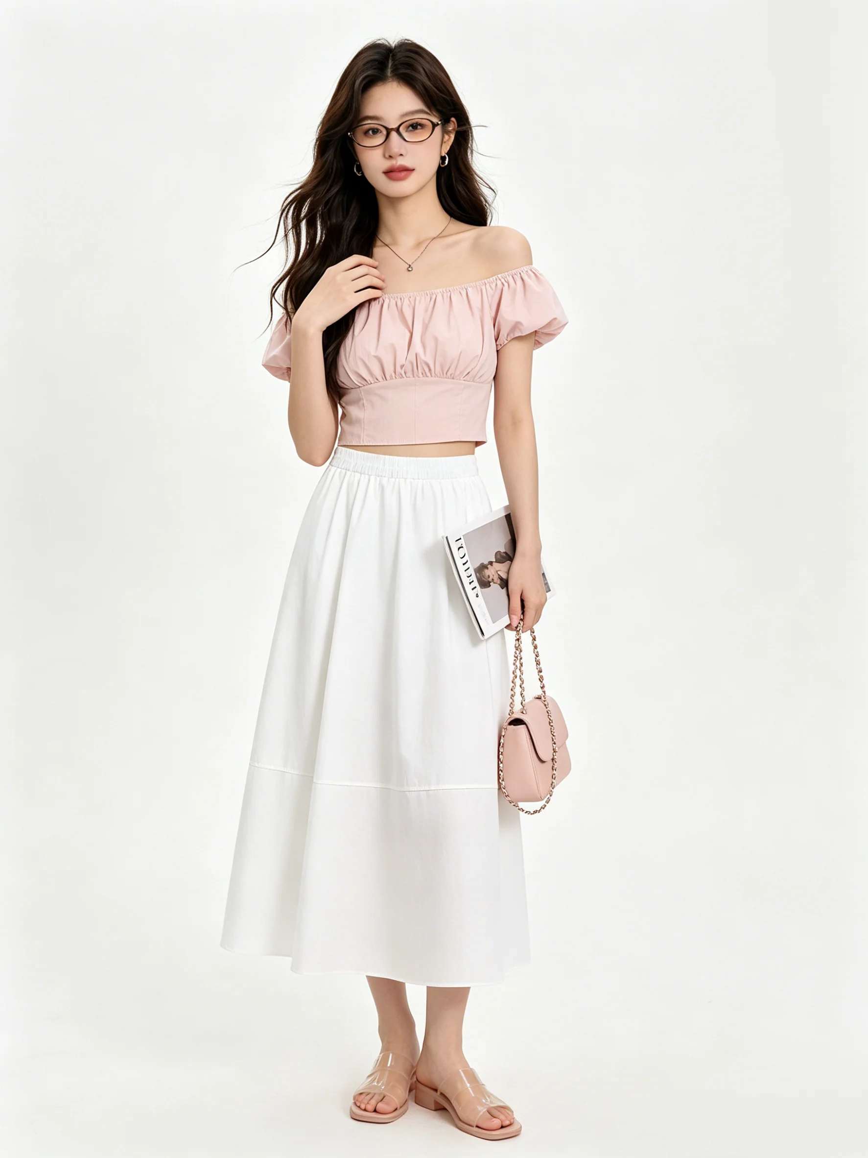 Skin-Friendly High-Waist A-Line Skirt Women's Summer Elastic Slimming Casual Style Korean Fashion Breezy Skirt
Skin-Friendly High-Waist A-Line Skirt Women's Summer Elastic Slimming Casual Style Korean Fashion Breezy Skirt