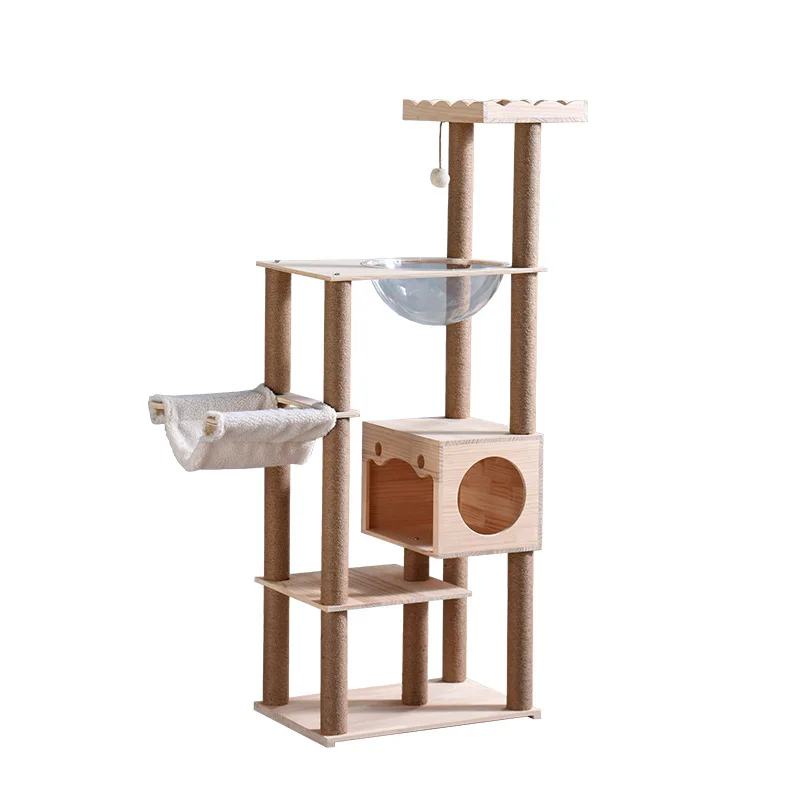 Cat climbing frame, solid wood, large luxury cat nest
Cat climbing frame, solid wood, large luxury cat nest