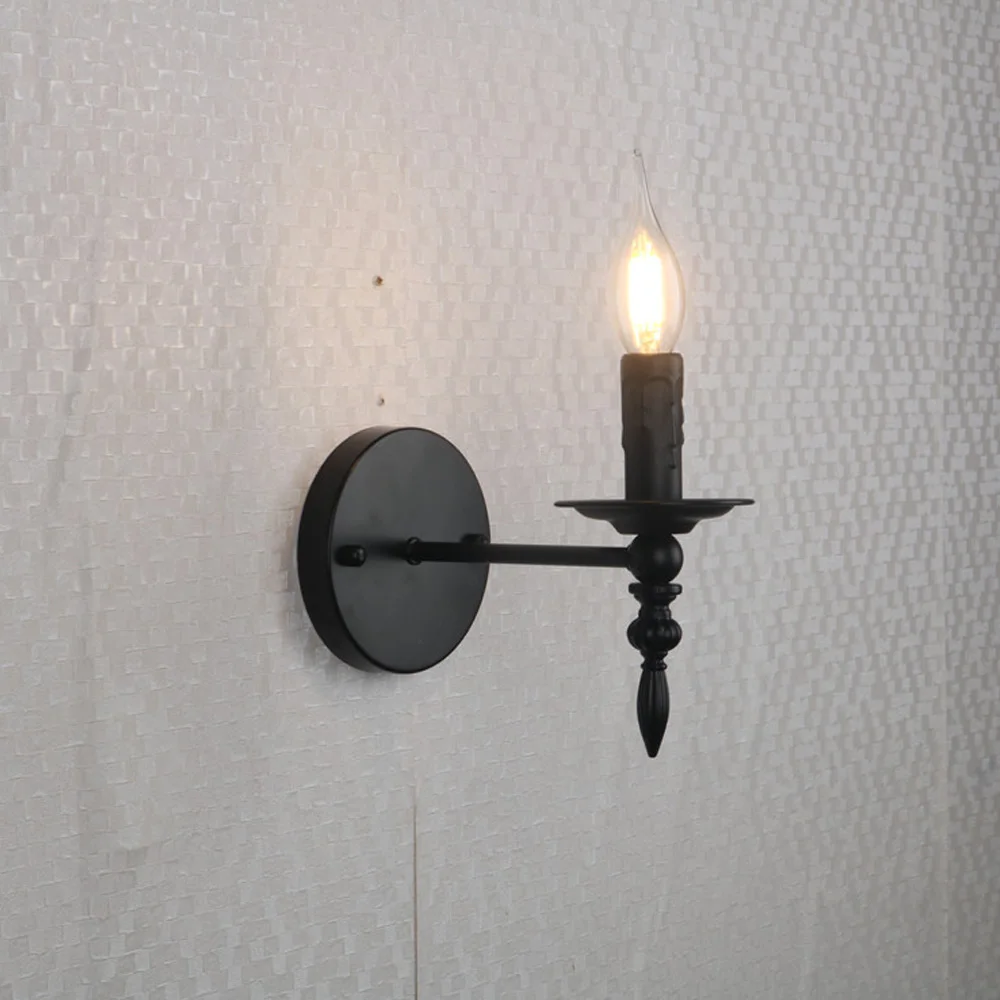 American retro small wall lamp small industrial style iron art entrance lamp indoor aisle staircase candle French wall lamps
American retro small wall lamp small industrial style iron art entrance lamp indoor aisle staircase candle French wall lamps