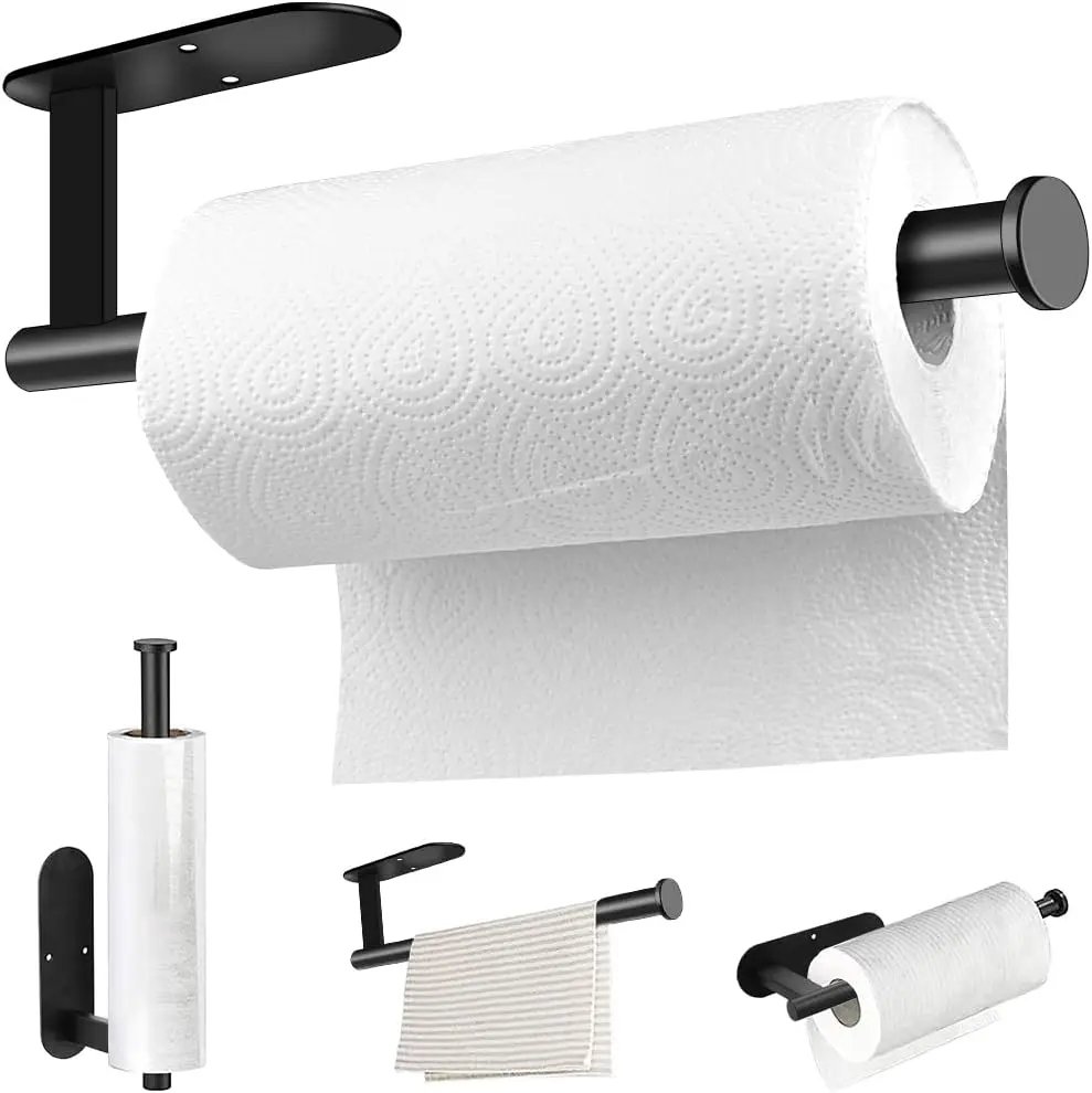 MGahyi Paper Towel Holder Wall Mount, Self Adhesive Or Drilling Under Cabinet Kitchen, 13.2 inch Paper Roll Rack
MGahyi Paper Towel Holder Wall Mount, Self Adhesive Or Drilling Under Cabinet Kitchen, 13.2 inch Paper Roll Rack