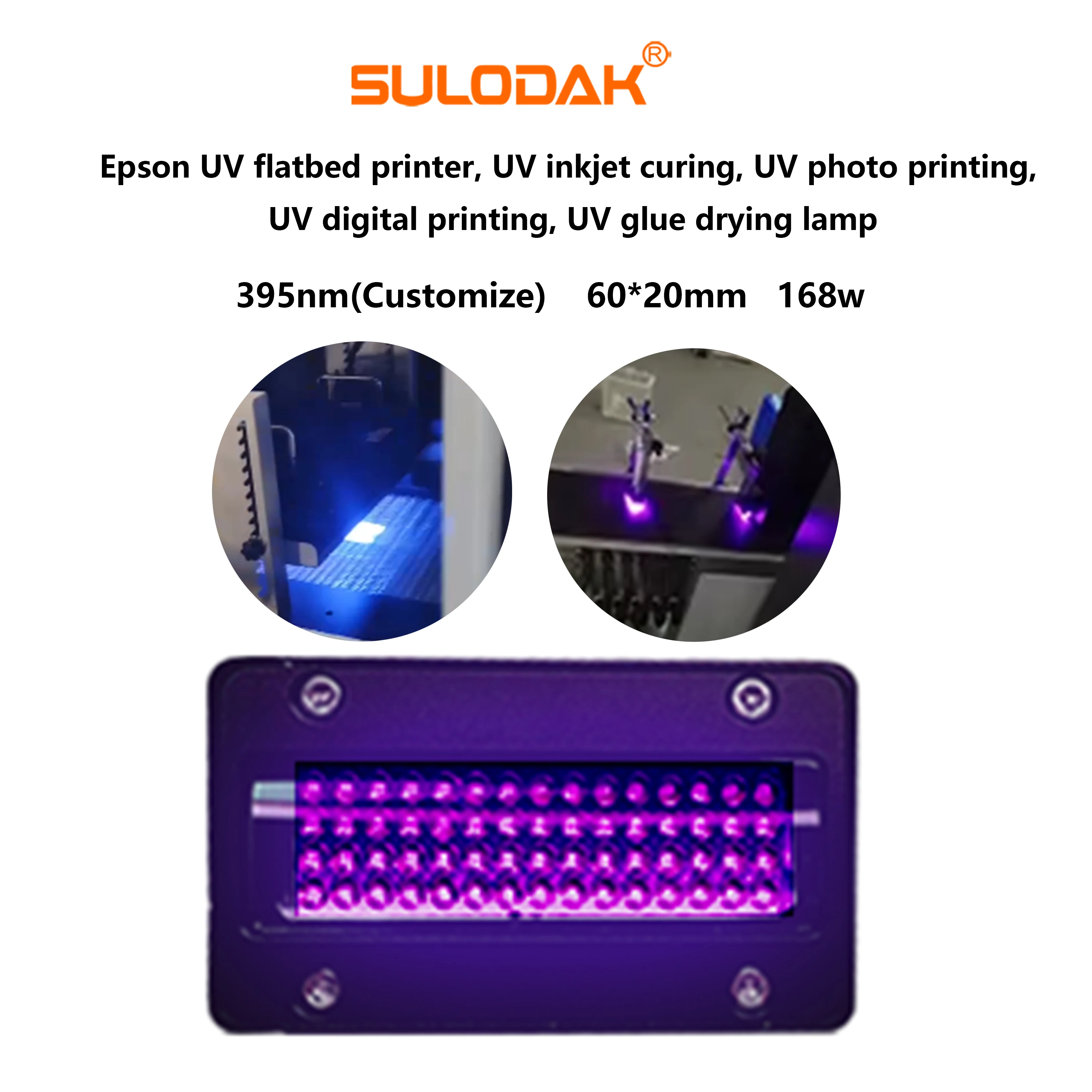 60*20mm 168W Led Light For Flatbed Printer Photo Printing Machine QR Code Barcode Digital Printing Glue Curing
60*20mm 168W Led Light For Flatbed Printer Photo Printing Machine QR Code Barcode Digital Printing Glue Curing