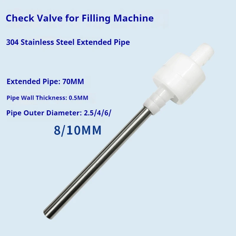 Filling machine Part discharge nozzle extended filling head plastic check valve anti drip one-way valve 4mm 6mm 8mm 10mm 12mm
Filling machine Part discharge nozzle extended filling head plastic check valve anti drip one-way valve 4mm 6mm 8mm 10mm 12mm