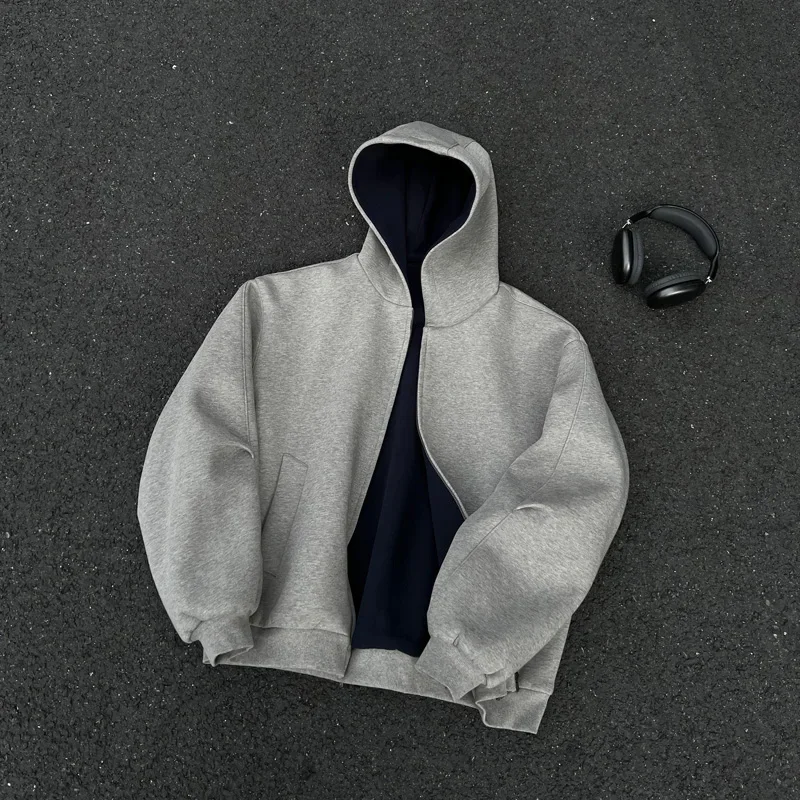 High quality cardigan hooded sweatshirt men's American fashion men's loose fit trendy personalized sweatshirt streetwear
High quality cardigan hooded sweatshirt men's American fashion men's loose fit trendy personalized sweatshirt streetwear