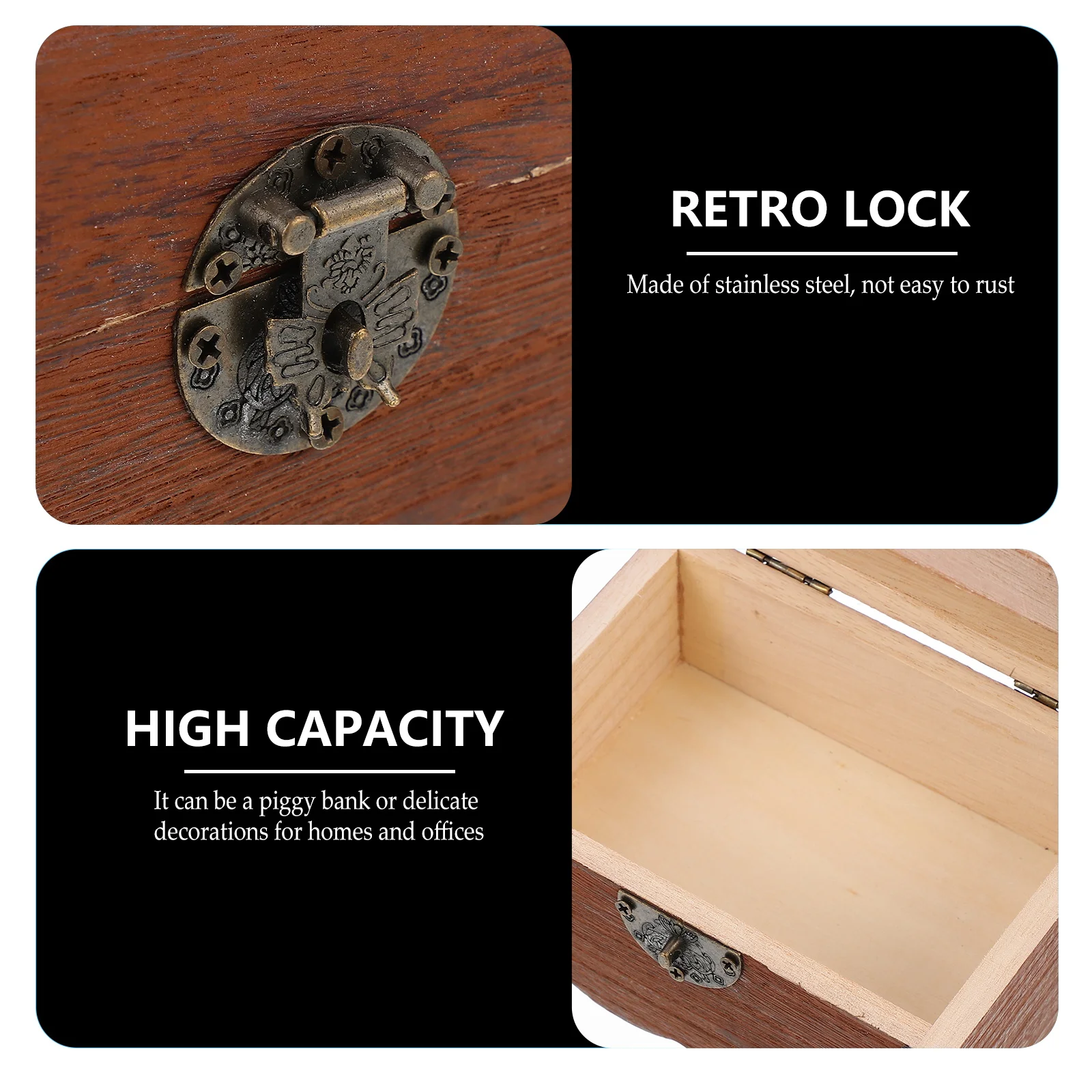 Solid Wood Piggy Bank Kids Money Boxes Storage Savings for Children Kids' Banks
Solid Wood Piggy Bank Kids Money Boxes Storage Savings for Children Kids' Banks