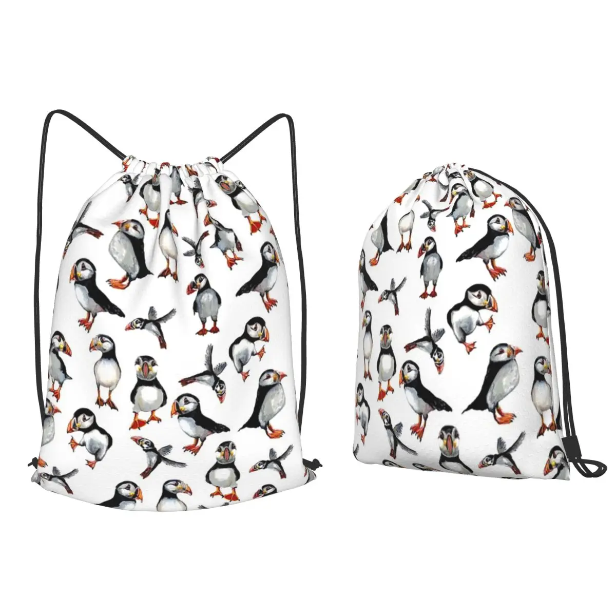Puffins Pattern Backpacks Casual Drawstring Bags Sports Bag Book Bags for Travel Students
Puffins Pattern Backpacks Casual Drawstring Bags Sports Bag Book Bags for Travel Students