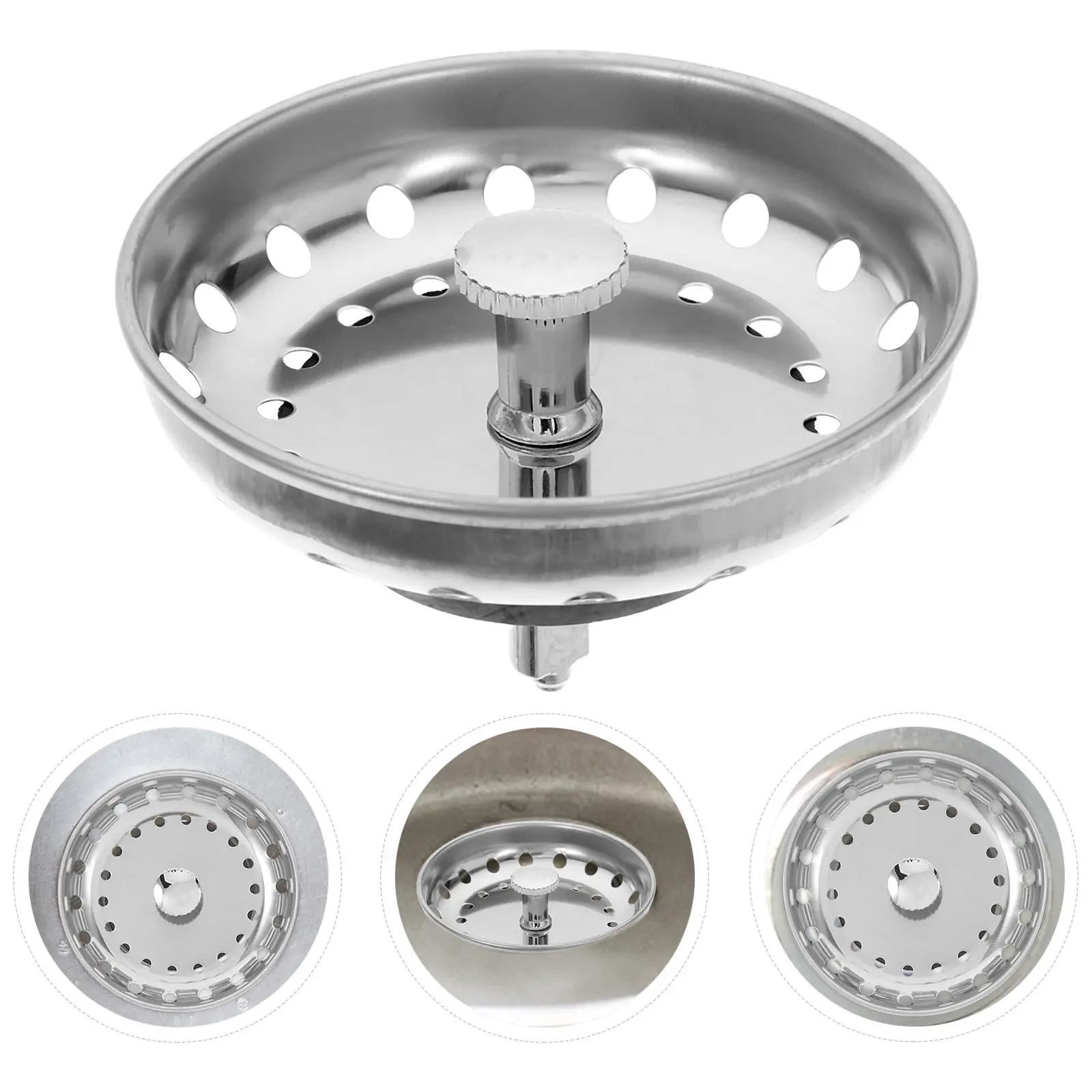 1Set Stainless Steel Kitchen Sink Stopper Universal Drain Filter Sink Strainer Garbage Disposal Cover Kitchen Drain Strainer
1Set Stainless Steel Kitchen Sink Stopper Universal Drain Filter Sink Strainer Garbage Disposal Cover Kitchen Drain Strainer