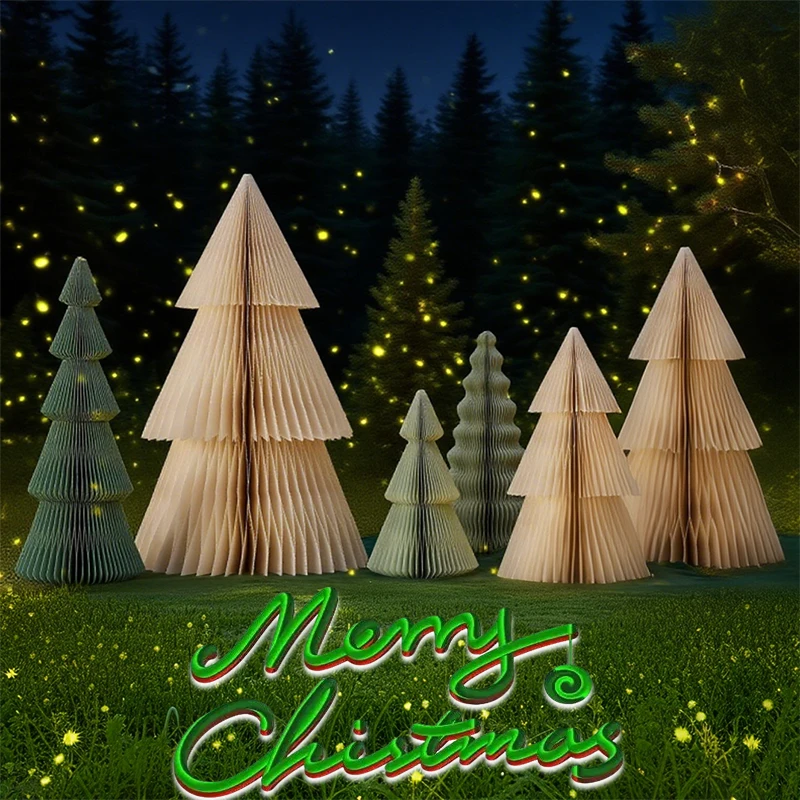 3D Honeycomb Paper Christmas Tree 15/20/25/30cm Tabletop Centerpiece Rustic Xmas Decor for Office Shop Home School Reusable
3D Honeycomb Paper Christmas Tree 15/20/25/30cm Tabletop Centerpiece Rustic Xmas Decor for Office Shop Home School Reusable