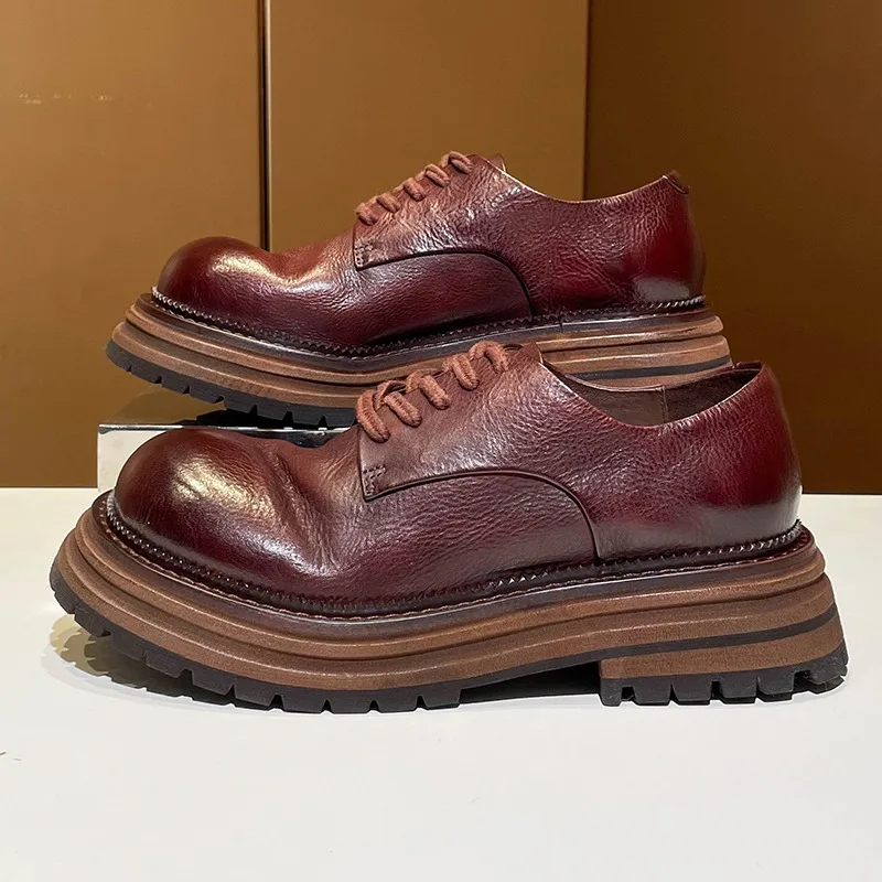 Туфли дерби из натуральной коровьей кожи, женские весенне-осенние туфли в британском стиле в стиле ретро на толстой подошве с круглым носком, женские туфли на высоком каблуке
Туфли дерби из натуральной коровьей кожи, женские весенне-осенние туфли в британском стиле в стиле ретро на толстой подошве с круглым носком, женские туфли на высоком каблуке