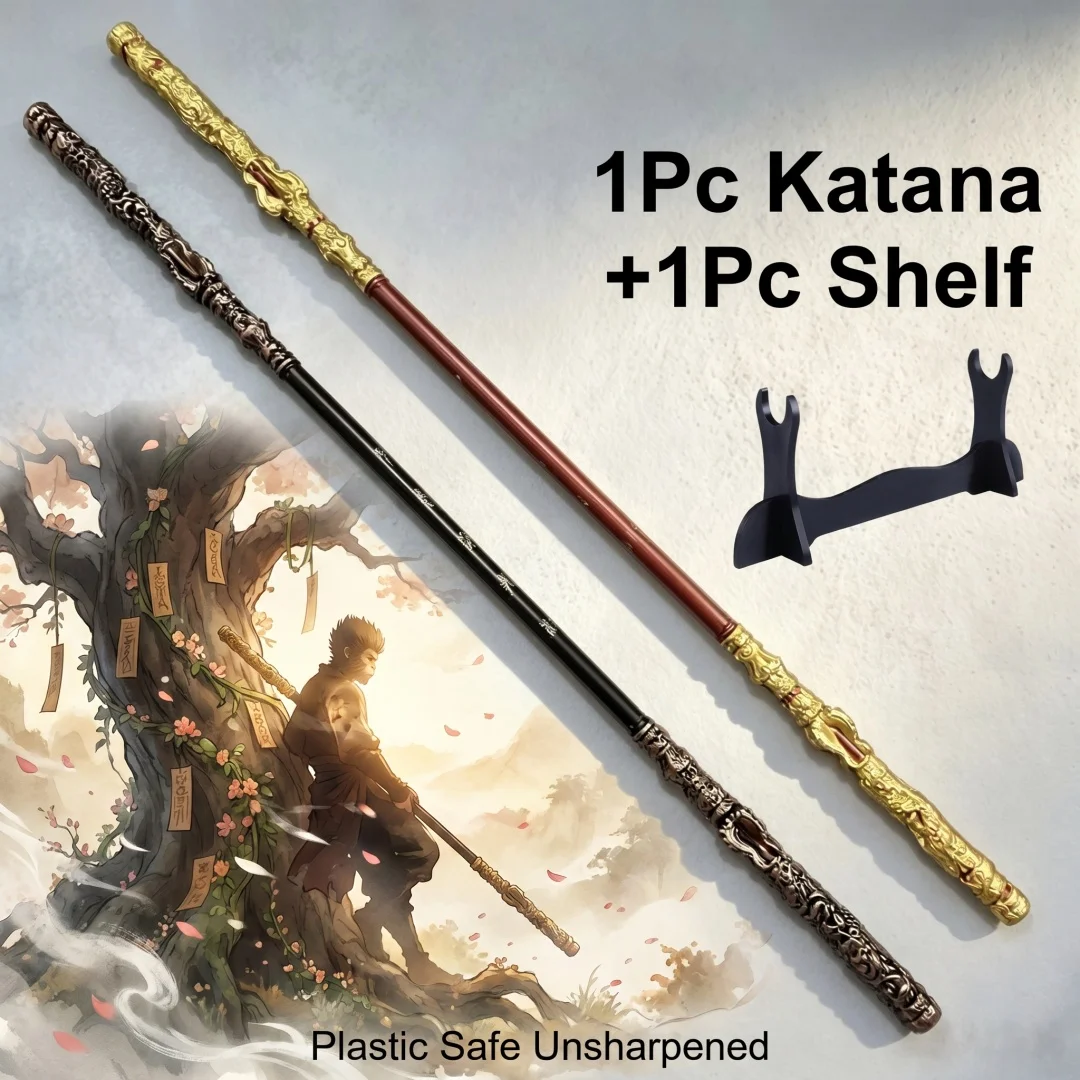 70inch Black Myth Wukong Sun Wukong Staff Rod Game Anime Cosplay Prop Katana Sword Ninja Knife Blade Sabre 1:1 Scale Pu Toy Gift
70inch Black Myth Wukong Sun Wukong Staff Rod Game Anime Cosplay Prop Katana Sword Ninja Knife Blade Sabre 1:1 Scale Pu Toy Gift