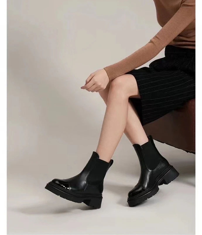 High Quali Chelsea Boots Full Leather Inner And Outer High Quali Platform Color Blo ort Boots Briti Sle Winter Boots
High Quali Chelsea Boots Full Leather Inner And Outer High Quali Platform Color Blo ort Boots Briti Sle Winter Boots