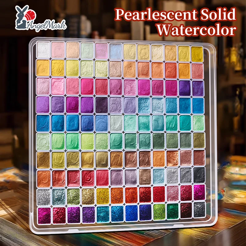 Pearlescent Solid Watercolor Paint Set Pigment Solid Paint Portable Art Kit Color Watercolor Painting Artists School Supplies
Pearlescent Solid Watercolor Paint Set Pigment Solid Paint Portable Art Kit Color Watercolor Painting Artists School Supplies