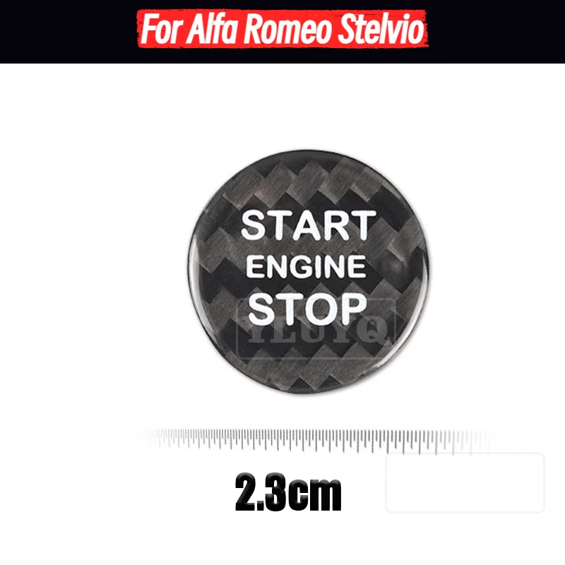 For Alfa Romeo Stelvio Car Engine One-Button Start Button Decorative Sticker Carbon Fiber Interior Accessories
For Alfa Romeo Stelvio Car Engine One-Button Start Button Decorative Sticker Carbon Fiber Interior Accessories