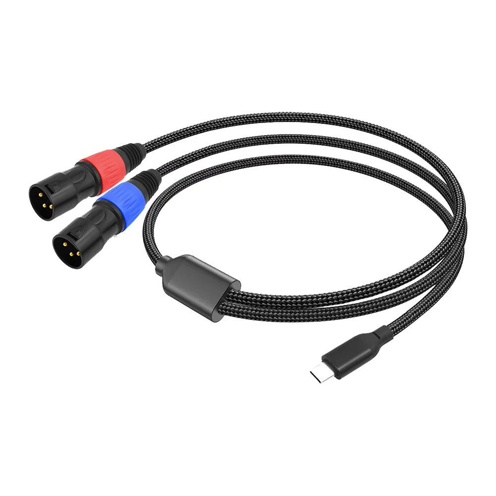 USB C To Dual XLR Male Audio Cable DAC 24BIT 192KHZ USB Type C Male To 2 XLR Male Stereo Audio Cable for Smartphones Laptop
USB C To Dual XLR Male Audio Cable DAC 24BIT 192KHZ USB Type C Male To 2 XLR Male Stereo Audio Cable for Smartphones Laptop