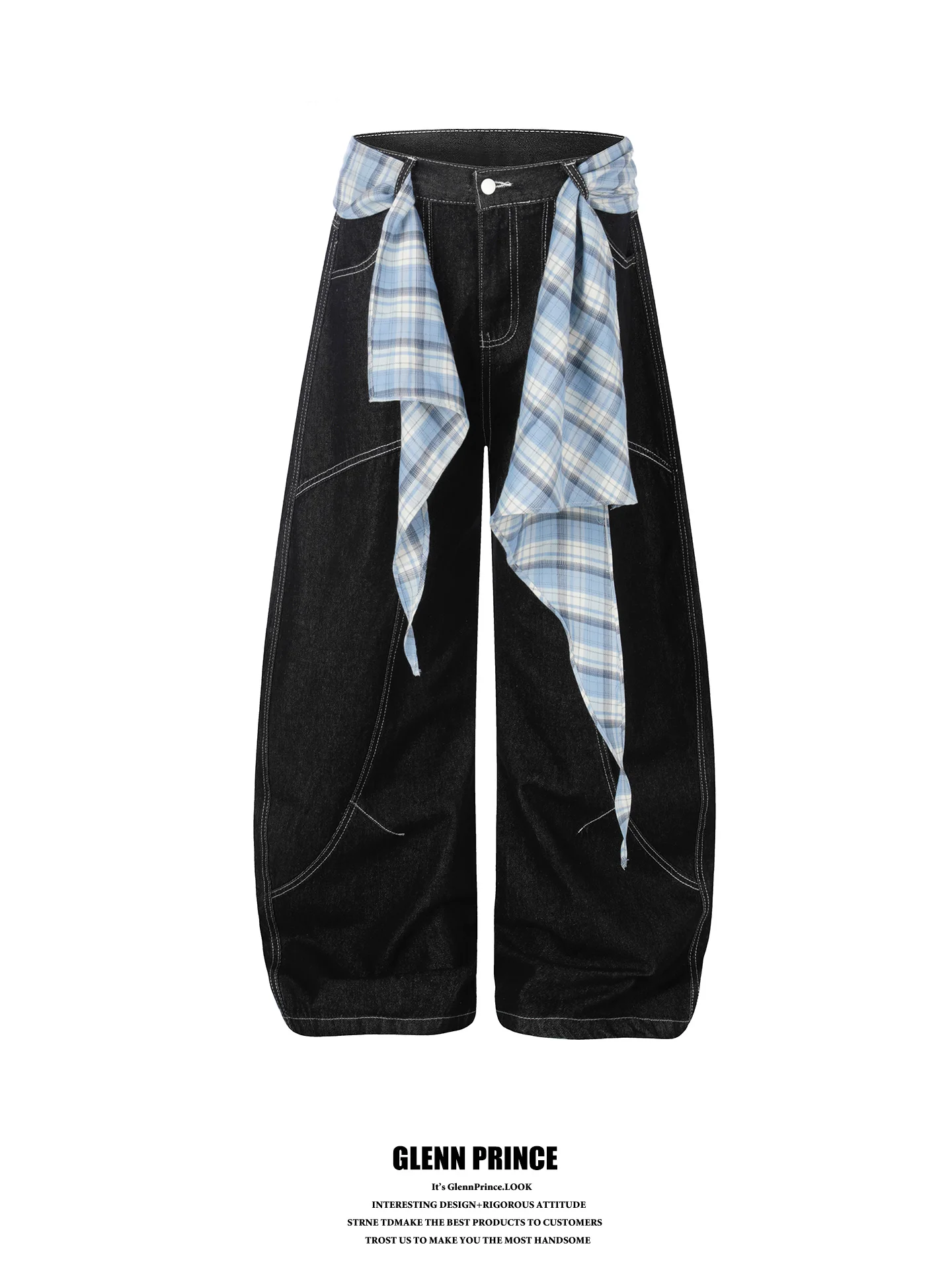 GPstudio American Retro Plaid Denim Pants Men's Street Design Trendy Brand Hip Hop Wide Leg Knife Jeans Casual Cotton
GPstudio American Retro Plaid Denim Pants Men's Street Design Trendy Brand Hip Hop Wide Leg Knife Jeans Casual Cotton