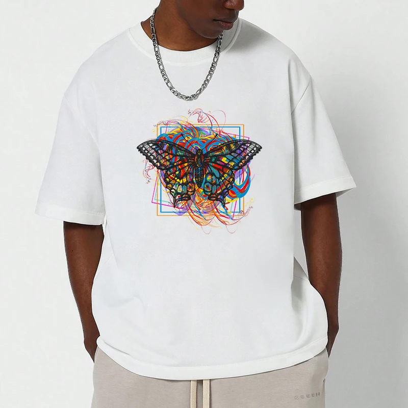 Butterfly Printed T-shirts Summer Tops Custom New in Tops and T-shirts Y2k Men's Clothing Oversized T-shirt Gifts for Men
Butterfly Printed T-shirts Summer Tops Custom New in Tops and T-shirts Y2k Men's Clothing Oversized T-shirt Gifts for Men