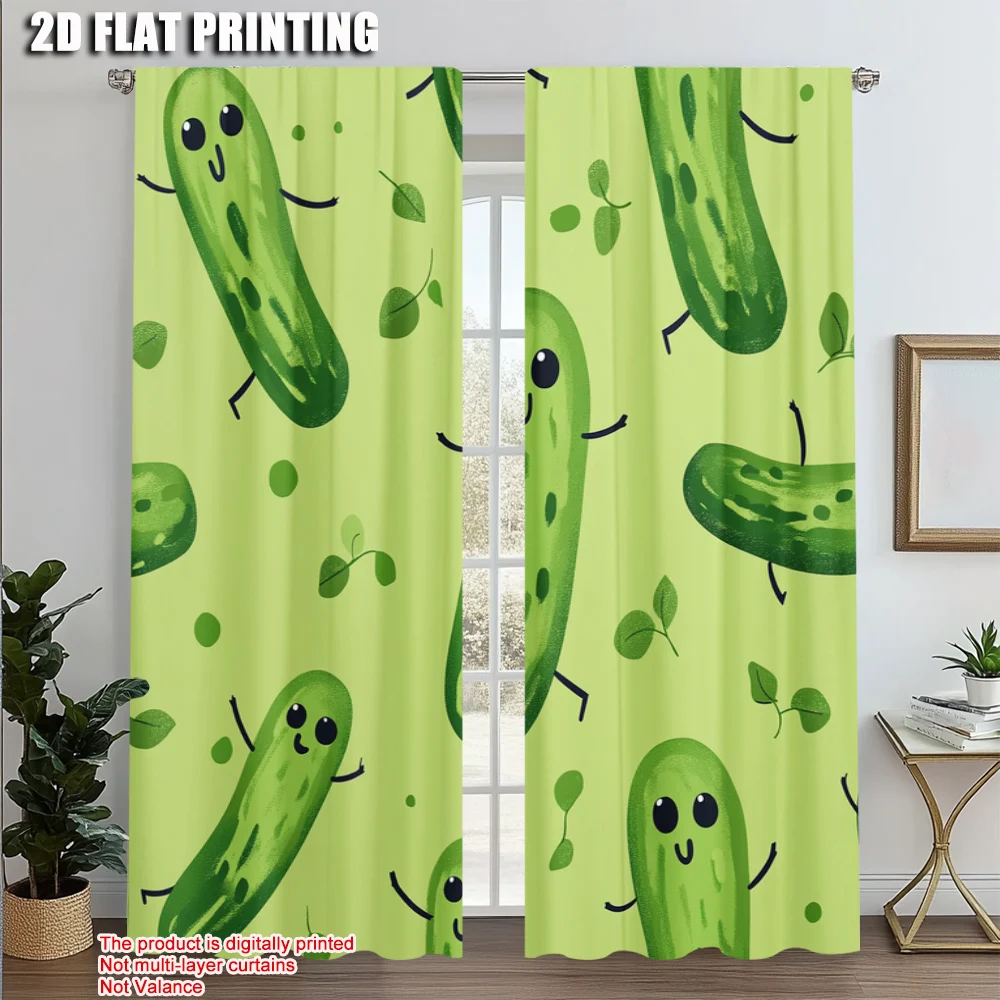 2pcs, Print Curtains 2D print Cute Cucumbers Polyester Easy Install (without rod) All Seasons Use for Bedroom and Various Room
2pcs, Print Curtains 2D print Cute Cucumbers Polyester Easy Install (without rod) All Seasons Use for Bedroom and Various Room