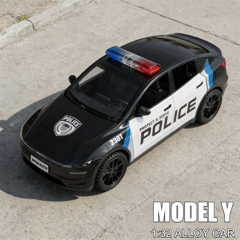 1:32 Model Y Police Car Alloy Metal Diecast Model Car Home Trendy and Desktop Display Ornaments Birthday Gift Toy
1:32 Model Y Police Car Alloy Metal Diecast Model Car Home Trendy and Desktop Display Ornaments Birthday Gift Toy