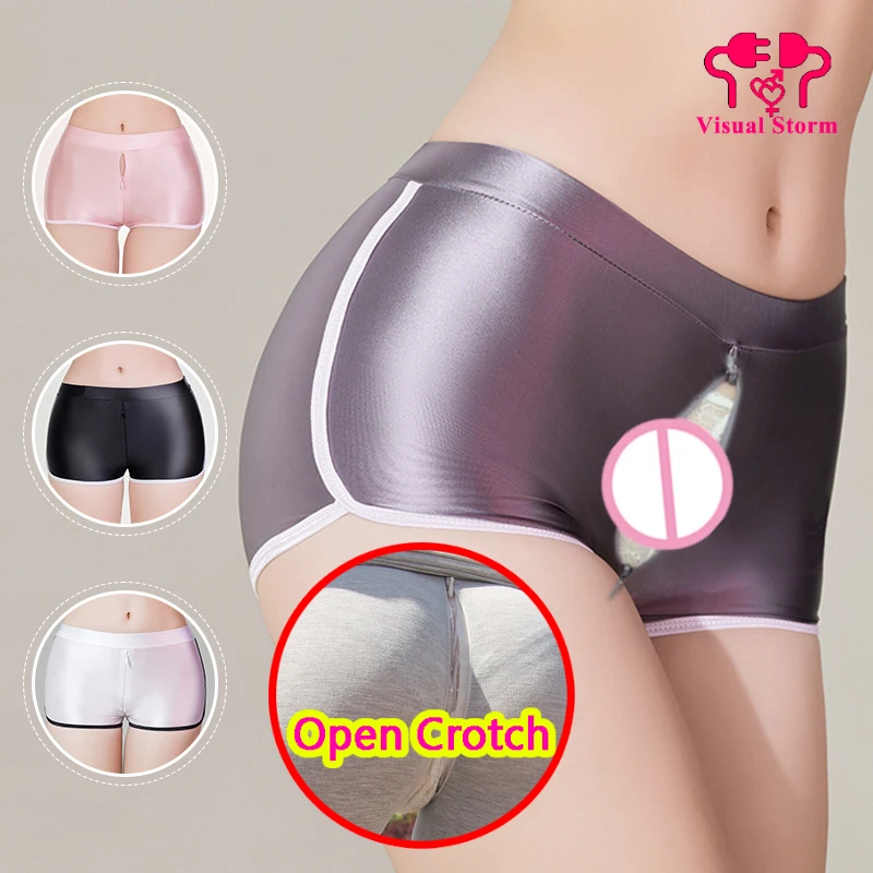 Woman Open Crotch Shorts Pants Boyshorts Sexy Front Back Zippe Fly Fashion Elastic Intimates Slim Fit Fitness Panties Underwear
Woman Open Crotch Shorts Pants Boyshorts Sexy Front Back Zippe Fly Fashion Elastic Intimates Slim Fit Fitness Panties Underwear