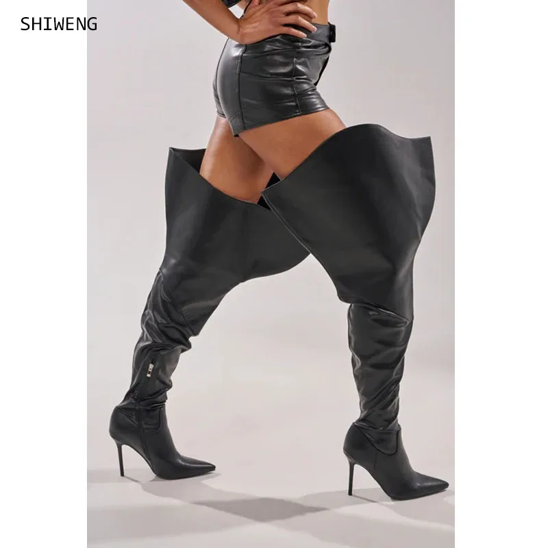 2026 Women's Boots High Heel 10/12cm Over Knee Boots Large Size 35-44 Back Zipper Fashion Personality Boots
2026 Women's Boots High Heel 10/12cm Over Knee Boots Large Size 35-44 Back Zipper Fashion Personality Boots