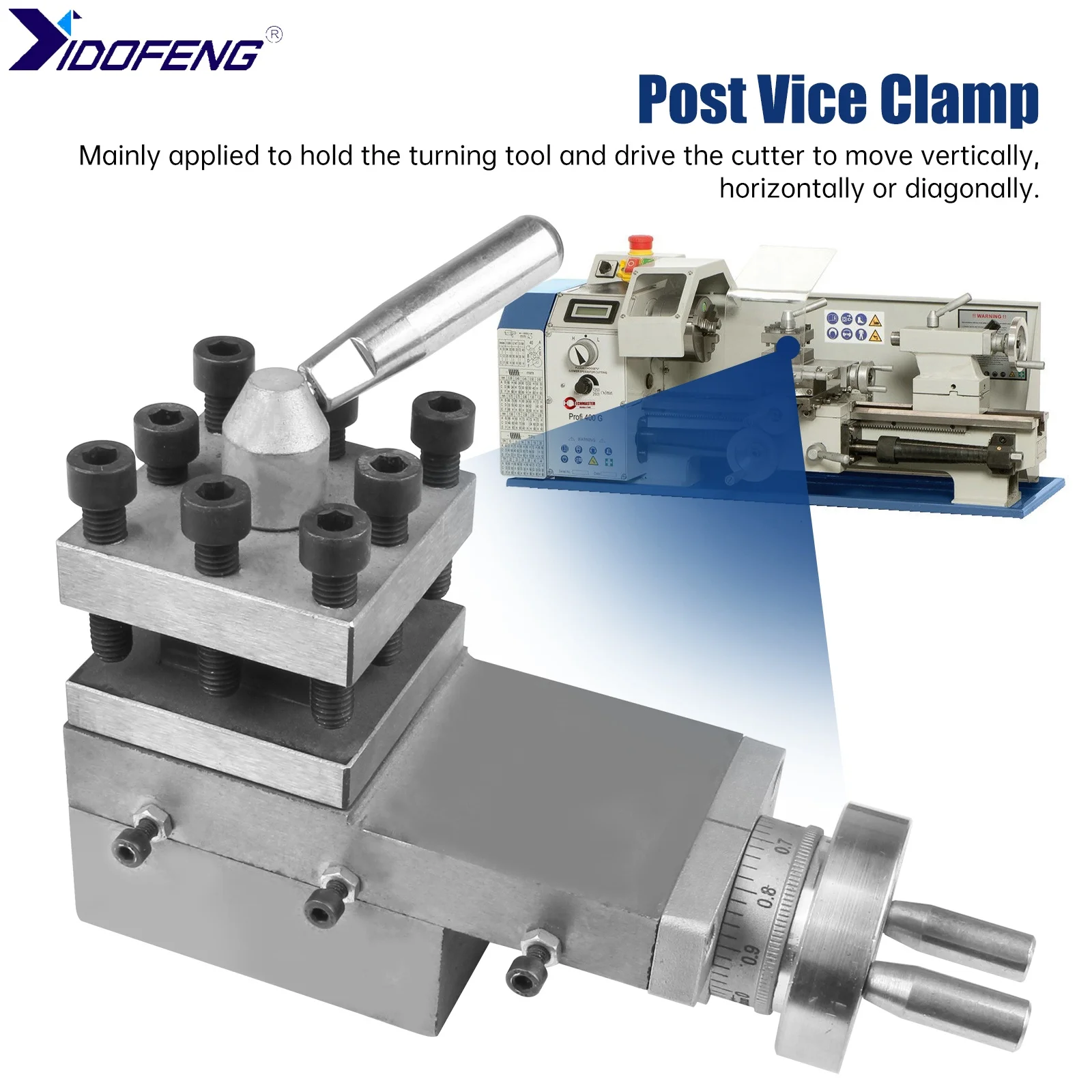 Mini Lathe Turning Tool Holder Machine Tool Slide Rest Compound Rest Assembly For WM210V-208A BHC210 HS210 JY210V CTC210
Mini Lathe Turning Tool Holder Machine Tool Slide Rest Compound Rest Assembly For WM210V-208A BHC210 HS210 JY210V CTC210