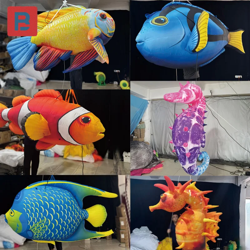 Надувные морские существа с воздуходувниками, подвесные декоративные реквизиты для торговых центров и океанов на открытом воздухе.
Надувные морские существа с воздуходувниками, подвесные декоративные реквизиты для торговых центров и океанов на открытом воздухе.