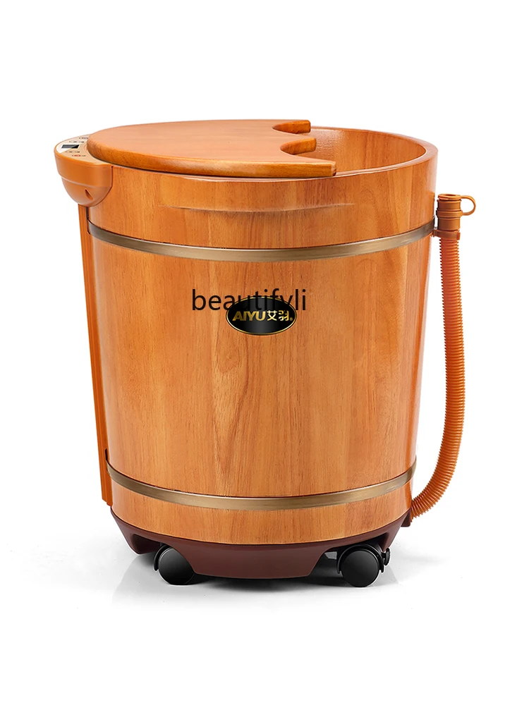 Foot bucket over knee electric heating constant temperature foot basin massage, high-depth wooden bucket calf household
Foot bucket over knee electric heating constant temperature foot basin massage, high-depth wooden bucket calf household